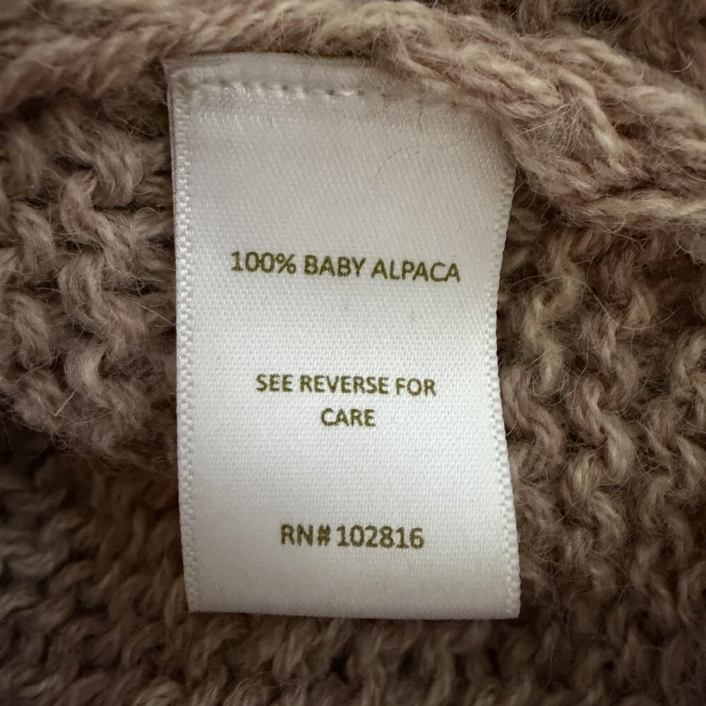 Garnet Hill Baby Alpaca Sweater Womens Small S Fair Isle Scoop Neck‎ Lightweight - Picture 6 of 9
